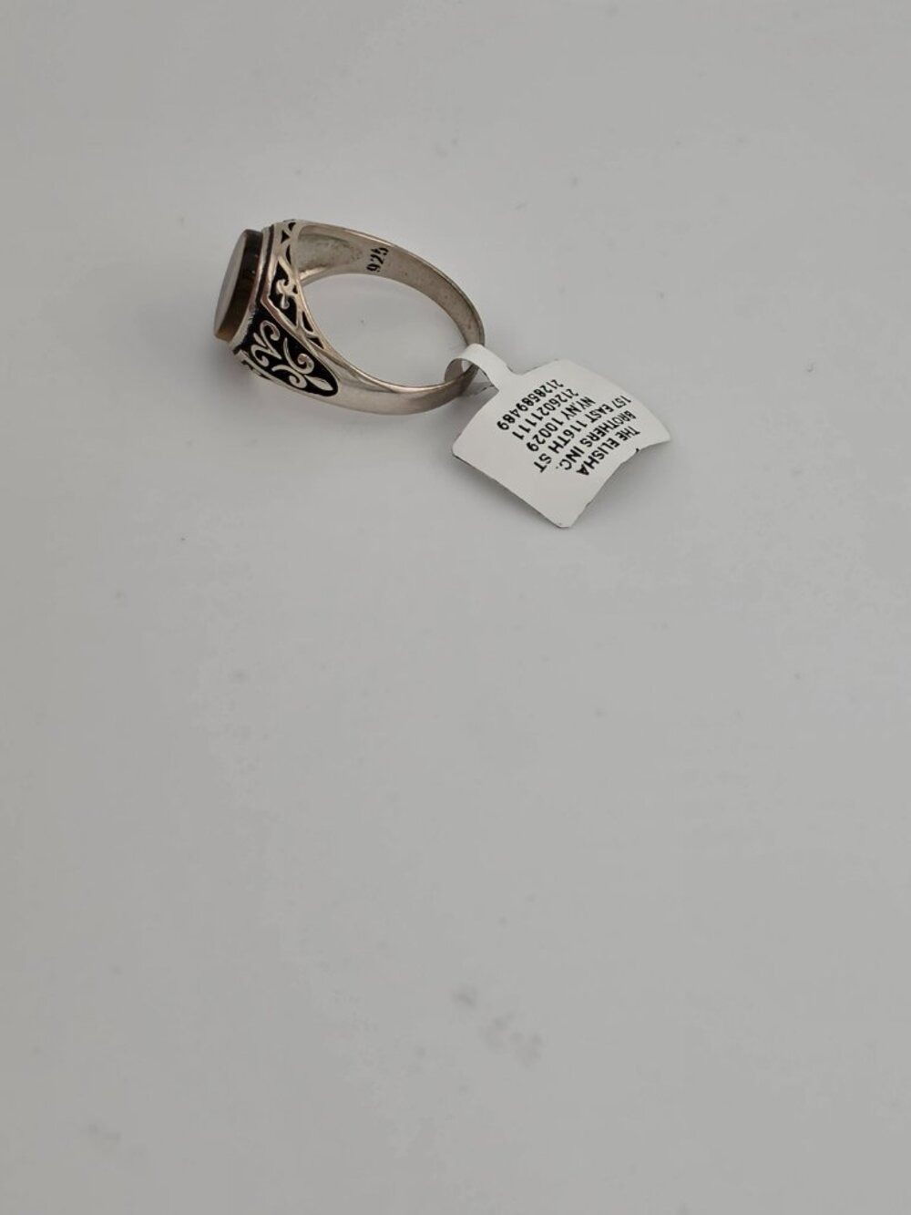 Sterling Silver 925 Tiger Eye Gemstone Statement Ring - Picture 4 of 8